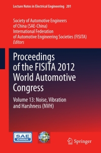 Cover image: Proceedings of the FISITA 2012 World Automotive Congress 9783642338311