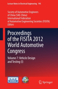 Cover image: Proceedings of the FISITA 2012 World Automotive Congress 9783642338342
