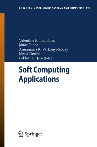 Cover image: Soft Computing Applications 9783642339400