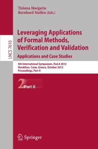 Cover image: Leveraging Applications of Formal Methods, Verification and Validation 1st edition 9783642340314