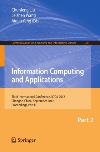 Imagen de portada: Information Computing and Applications 1st edition 9783642340406