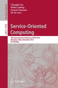Cover image: Service-Oriented Computing 1st edition 9783642343209