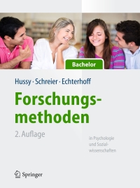 Cover image: Forschungsmethoden in Psychologie und Sozialwissenschaften für Bachelor 2nd edition 9783642343612