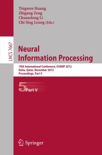 Cover image: Neural Information Processing 1st edition 9783642344992