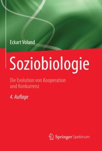 表紙画像: Soziobiologie 4th edition 9783642345401