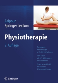 Titelbild: Springer Lexikon Physiotherapie 2nd edition 9783642347290