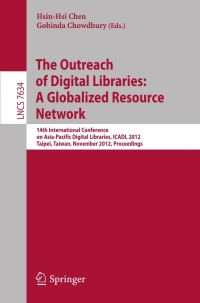 Imagen de portada: The Outreach of Digital Libraries: A Globalized Resource Network 1st edition 9783642347511