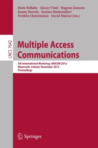 Cover image: Multiple Access Communications 1st edition 9783642349751