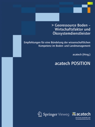 Omslagafbeelding: Georessource Boden – Wirtschaftsfaktor und Ökosystemdienstleister 9783642350276