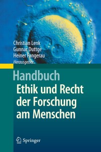 Omslagafbeelding: Handbuch Ethik und Recht der Forschung am Menschen 9783642350986