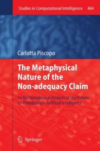 Imagen de portada: The Metaphysical Nature of the Non-adequacy Claim 9783642353581