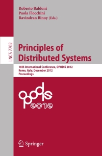 صورة الغلاف: Principles of Distributed Systems 9783642354755