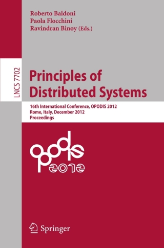Cover image: Principles of Distributed Systems 9783642354755