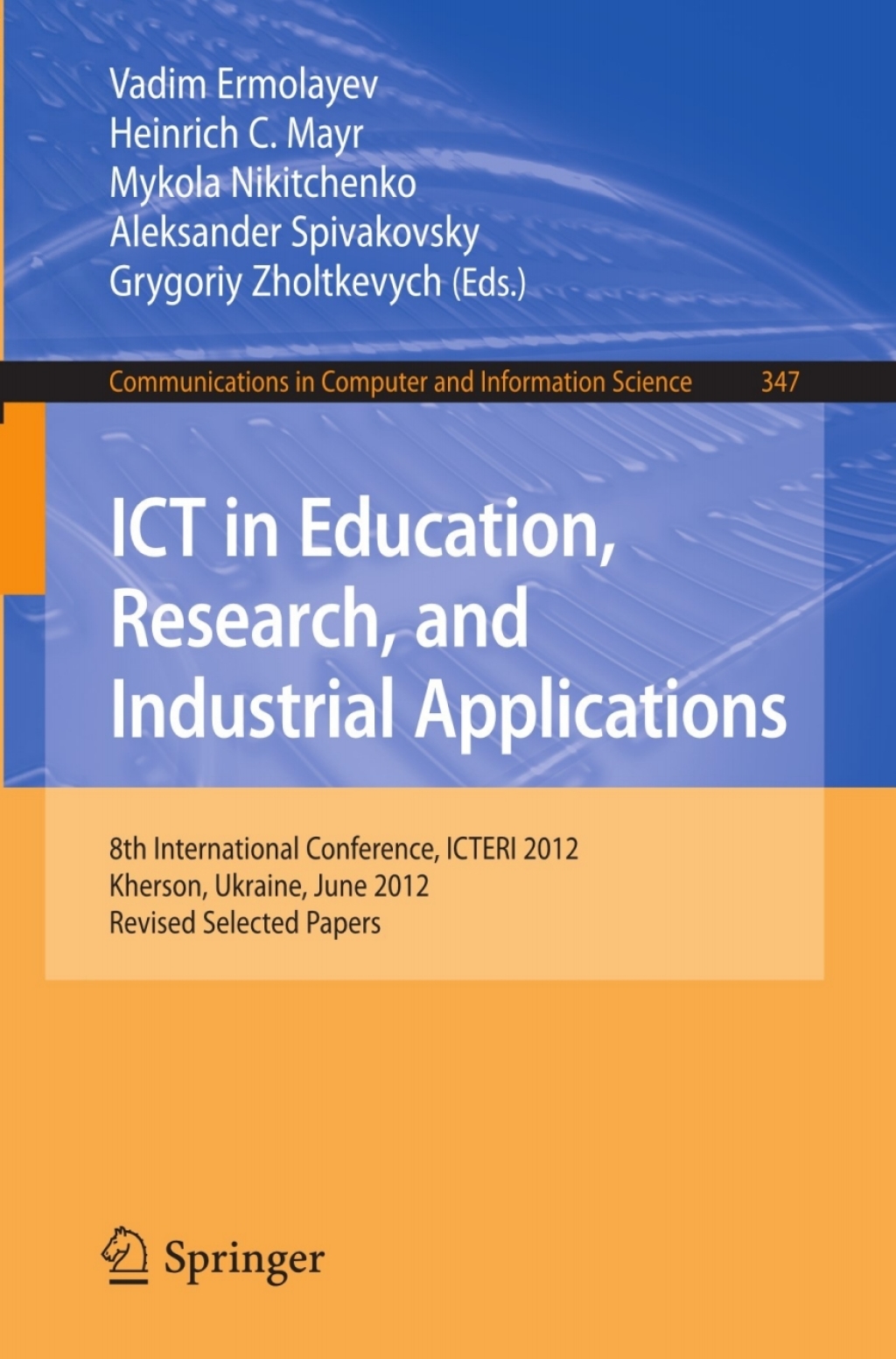 ISBN 9783642357367 product image for ICT in Education  Research  and Industrial Applications (eBook Rental) | upcitemdb.com