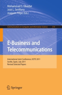 Imagen de portada: E-Business and Telecommunications 9783642357558