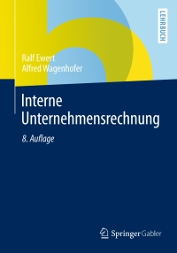 صورة الغلاف: Interne Unternehmensrechnung 8th edition 9783642359606