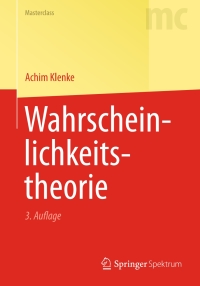 Immagine di copertina: Wahrscheinlichkeitstheorie 3rd edition 9783642360176