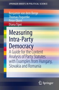 Omslagafbeelding: Measuring Intra-Party Democracy 9783642360329