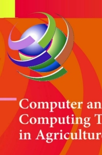 Imagen de portada: Computer and Computing Technologies in Agriculture VI 9783642361364