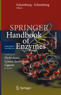 Imagen de portada: Class 3.4–6 Hydrolases, Lyases, Isomerases, Ligases 2nd edition 9783642362590