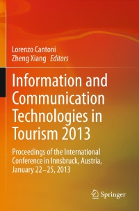Imagen de portada: Information and Communication Technologies in Tourism 2013 9783642363085