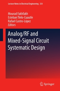 Cover image: Analog/RF and Mixed-Signal Circuit Systematic Design 9783642363283