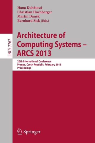 Cover image: Architecture of Computing Systems -- ARCS 2013 9783642364235
