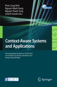 Titelbild: Context-Aware Systems and Applications 9783642366413