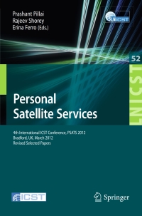 表紙画像: Personal Satellite Services 9783642367861