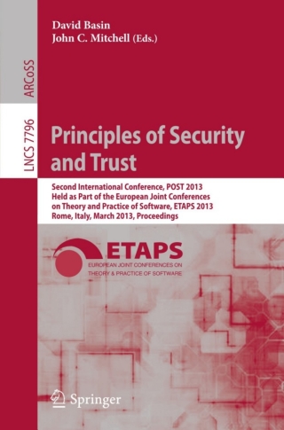 Immagine di copertina: Principles of Security and Trust 9783642368295