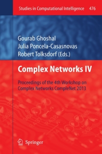 Cover image: Complex Networks IV 9783642368431