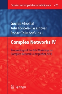 表紙画像: Complex Networks IV 9783642368431