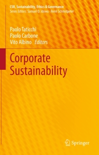 Cover image: Corporate Sustainability 9783642370175
