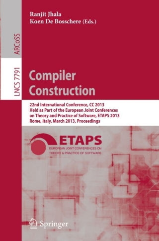 Imagen de portada: Compiler Construction 9783642370502