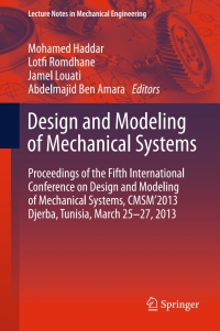 Cover image: Design and Modeling of Mechanical Systems 9783642371424