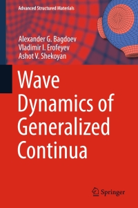 Omslagafbeelding: Wave Dynamics of Generalized Continua 9783642372667
