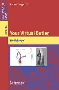 表紙画像: Your Virtual Butler 9783642373459