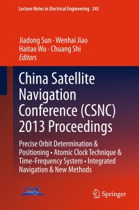 Cover image: China Satellite Navigation Conference (CSNC) 2013 Proceedings 9783642374067