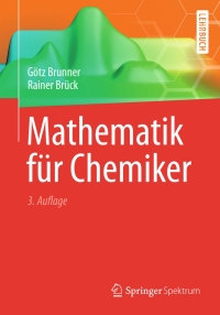 Imagen de portada: Mathematik für Chemiker 3rd edition 9783642375040