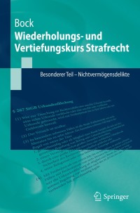 Imagen de portada: Wiederholungs- und Vertiefungskurs Strafrecht 9783642375941