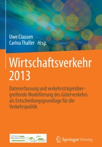 Cover image: Wirtschaftsverkehr 2013 9783642376009