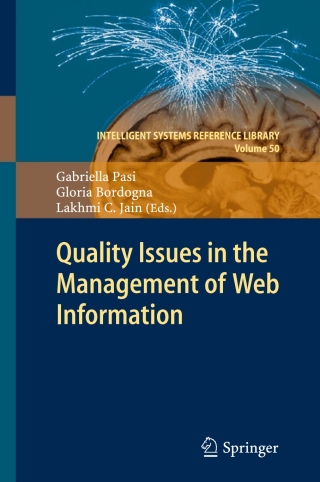 Cover image: Quality Issues in the Management of Web Information 9783642376870