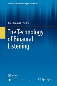 Cover image: The Technology of Binaural Listening 9783642377617
