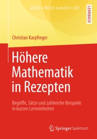 Imagen de portada: Höhere Mathematik in Rezepten 9783642378652