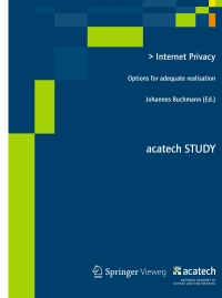 Cover image: Internet Privacy 9783642379123