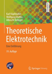 Cover image: Theoretische Elektrotechnik 19th edition 9783642379390