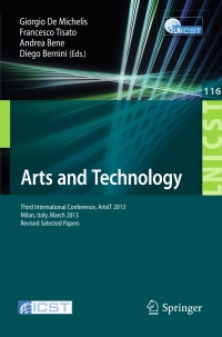Cover image: Arts and Technology 9783642379819