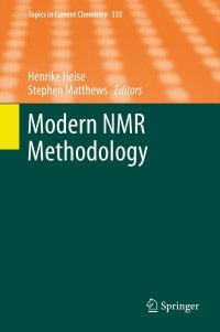 Titelbild: Modern NMR Methodology 9783642379901