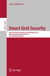Cover image: Smart Grid Security 9783642380297