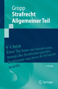 Cover image: Strafrecht  Allgemeiner Teil 4th edition 9783642381256